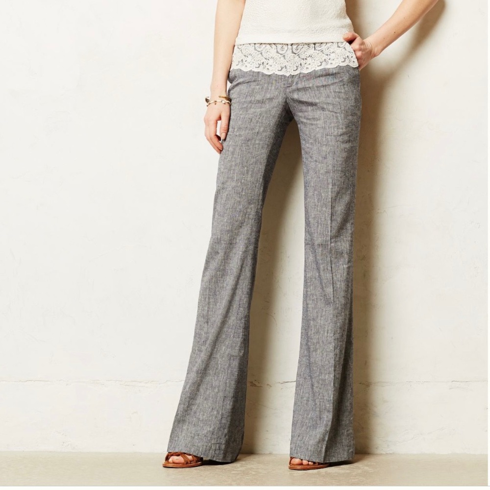 Anthropologie by Elevenses Laced Brighton Trousers
